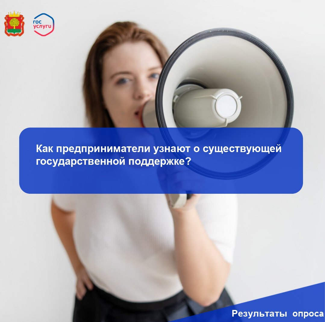Как предприниматели узнают о господдержке? Итоги опроса